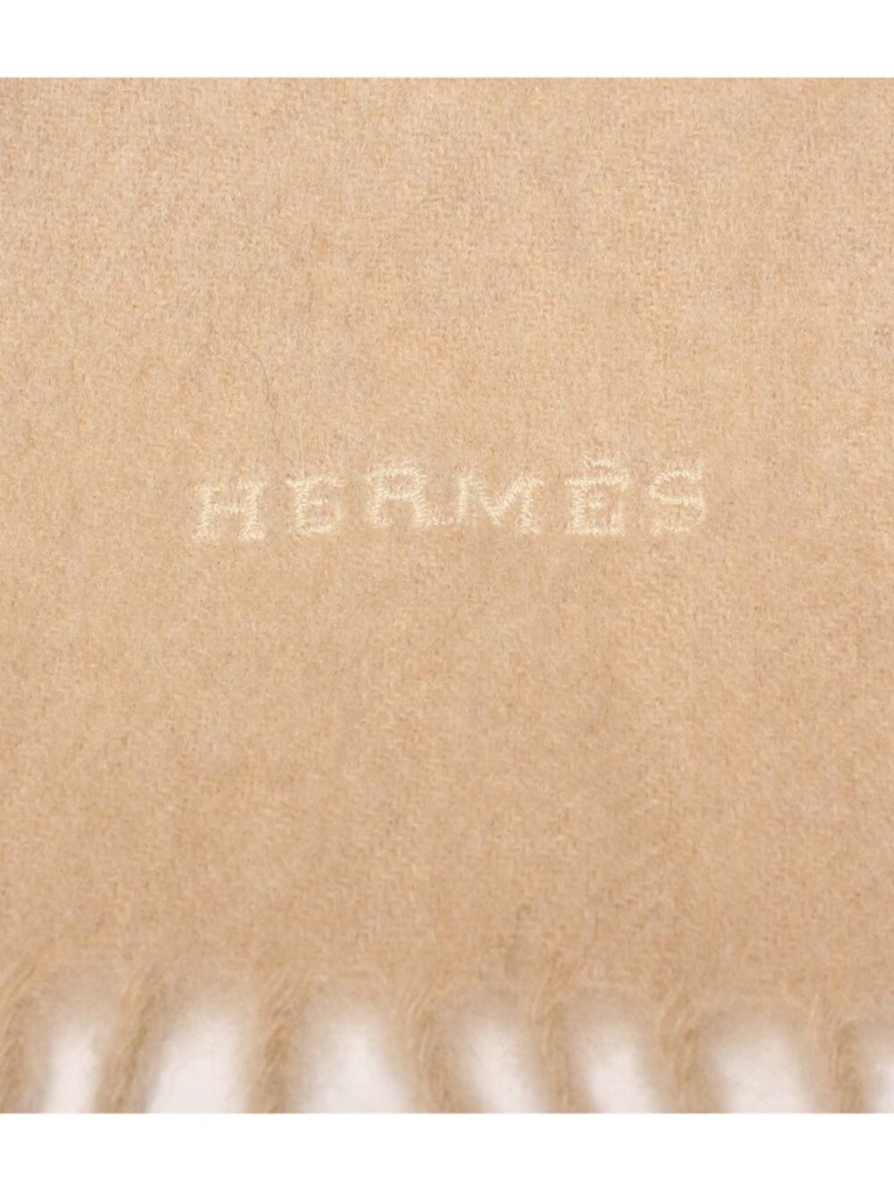 Hermes Scarf Cashmere Uni Brode - Picture 4 of 5